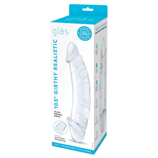 Glas Girthy Realistic Glass Double Dong 10.5 My Store