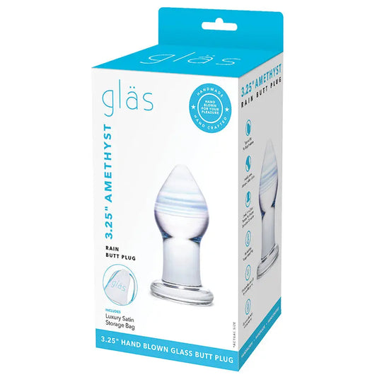 Glas Amethyst Rain Butt Plug My Store