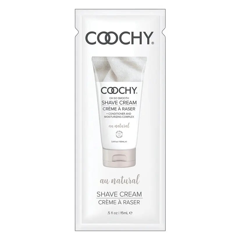 Coochy Shave Cream-Au Natural 15ml Foil My Store