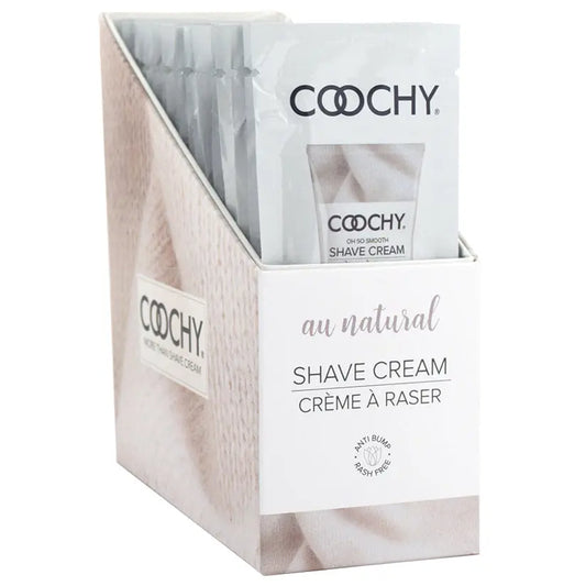 Coochy Shave Cream-Au Natural 15ml Foil Display of 24 My Store