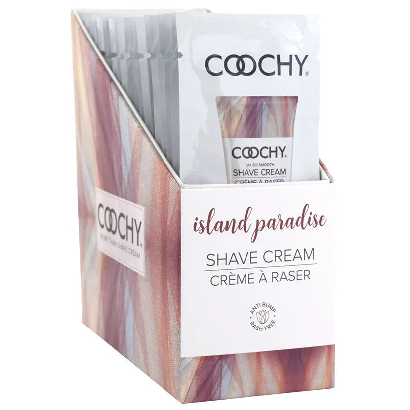 Coochy Shave Cream-Island Paradise 15ml Foil Display of 24 My Store