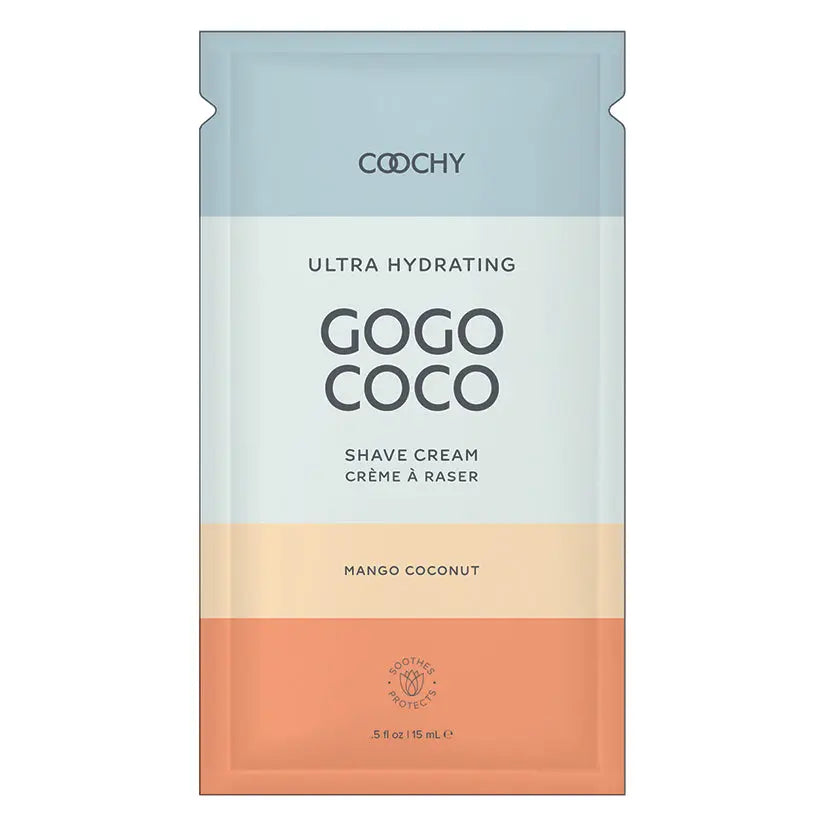 Coochy Ultra Gogo Coco Hydrating Shave Cream-Mango Coconut 10ml Foil Bag of 24 My Store