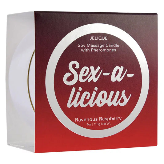 Jelique Massage Candle Sex-A-Licious Ravenous Raspberry 4oz My Store
