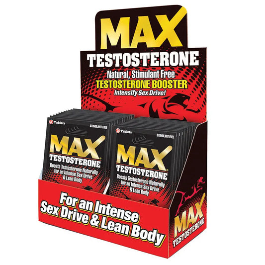 MAX Testosterone Single Pack Display of 24 My Store