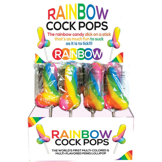 Rainbow Cock Pops-Display of 12 My Store