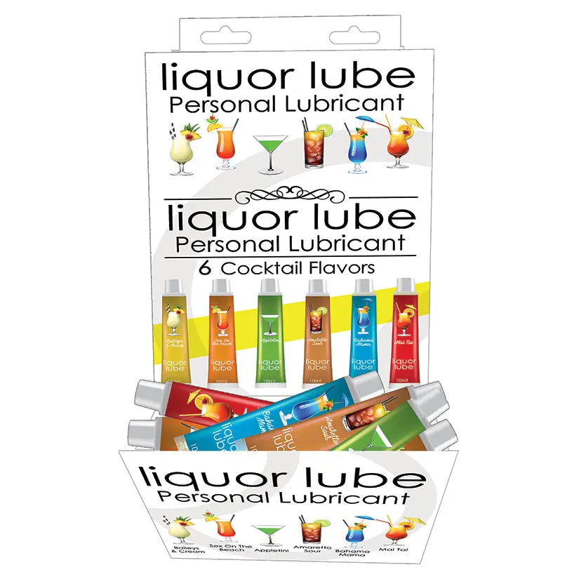 Liquor Lube 10ml Resealable Tubes-Assorted Flavors Display of 72 My Store