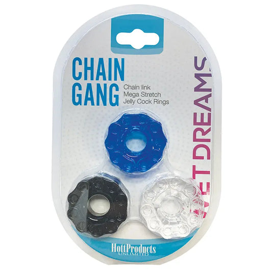 Chain Gang Cock Rings 3 Pack My Store