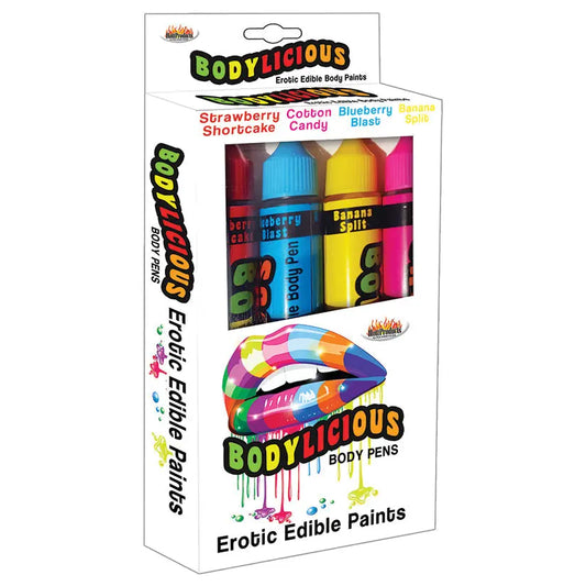 Bodylicious Erotic Edible Body Paint Pens 4pk My Store