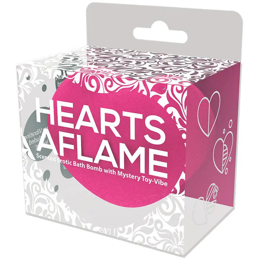 Hearts A Flame Erotic Lovers Bath Bomb w/ Vibe Inside My Store