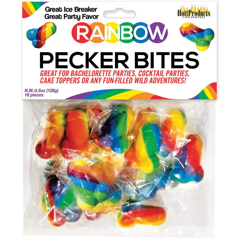 Rainbow Pecker Bites 16pcs My Store