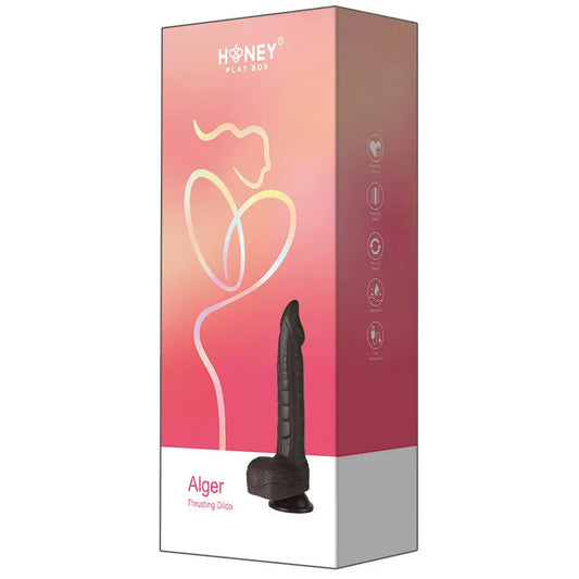 Honey Play Box Alger  7 inch penis thrusting black dildo My Store