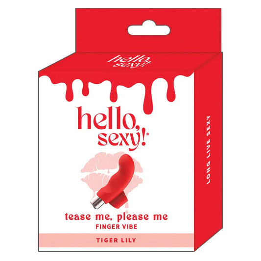Hello Sexy Tease Me Please Me Finger Vibe-Tiger Lily My Store