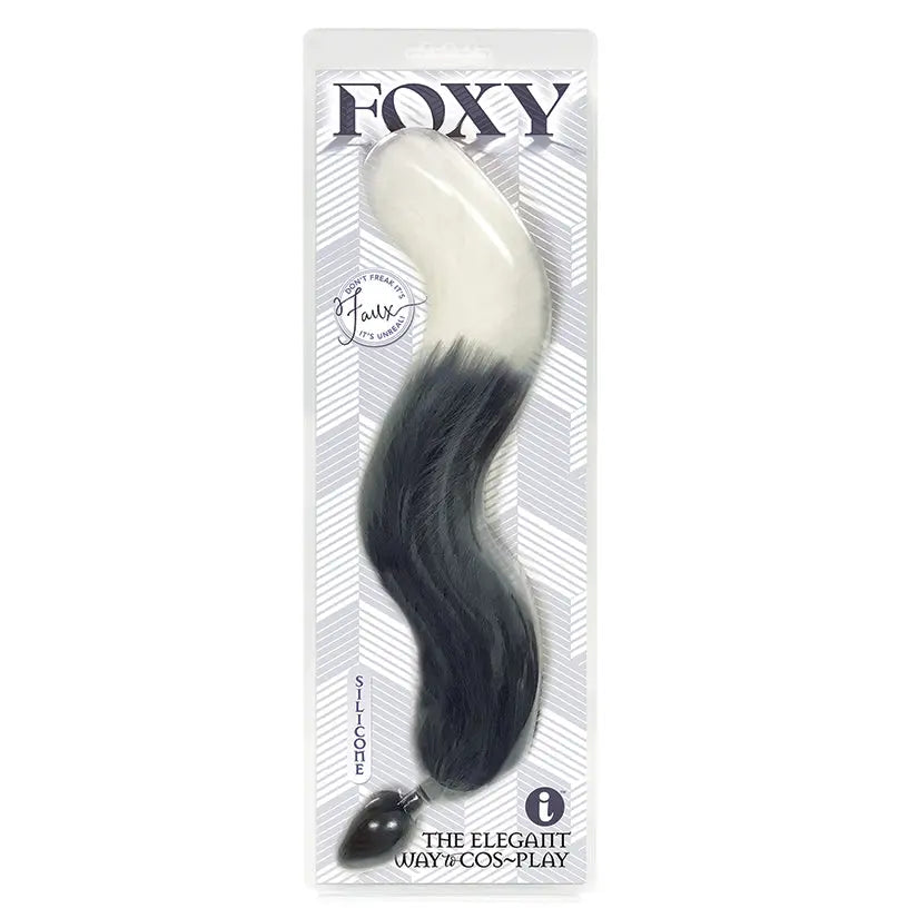 Foxy Silicone Tail Butt Plug-Silver My Store