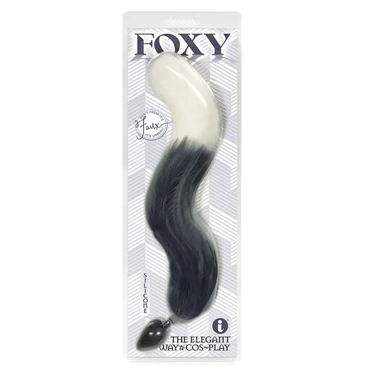 Foxy Silicone Tail Butt Plug-Silver My Store