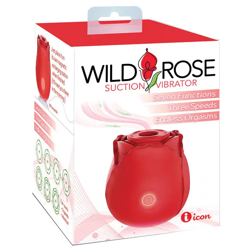 Wild Rose Rechargeable Silicone Suction Vibrator My Store