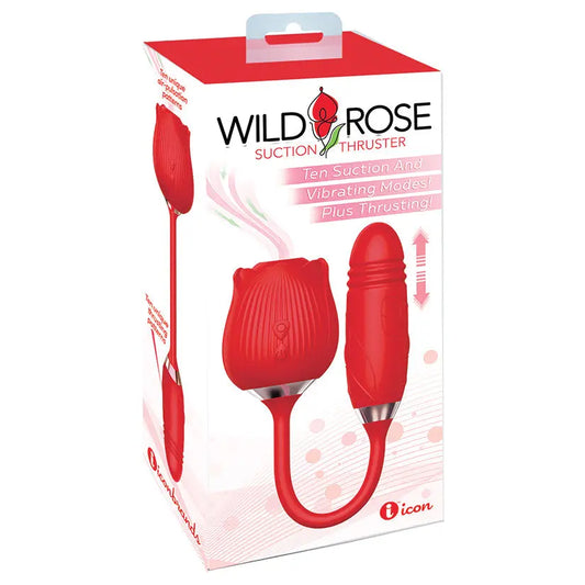 Wild Rose & Thruster Rechargeable Silicone Suction Vibrator My Store