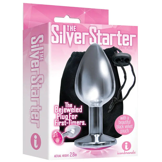 The 9's The Silver Starter Bejeweled Stainless Steel Plug My Store