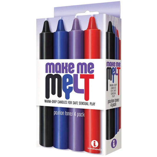 The 9's  Make Me Melt Drip Candles-Passion Tones (4 Pack) My Store