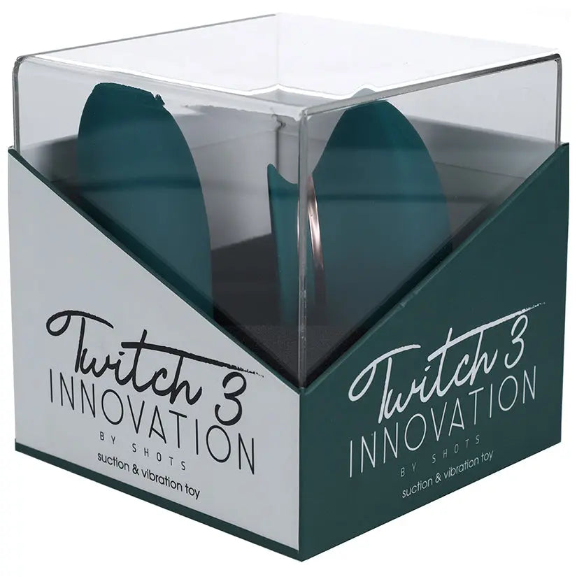 Shots Innovation Twitch 3 Rechargeable Vibrator & Suction-Green My Store