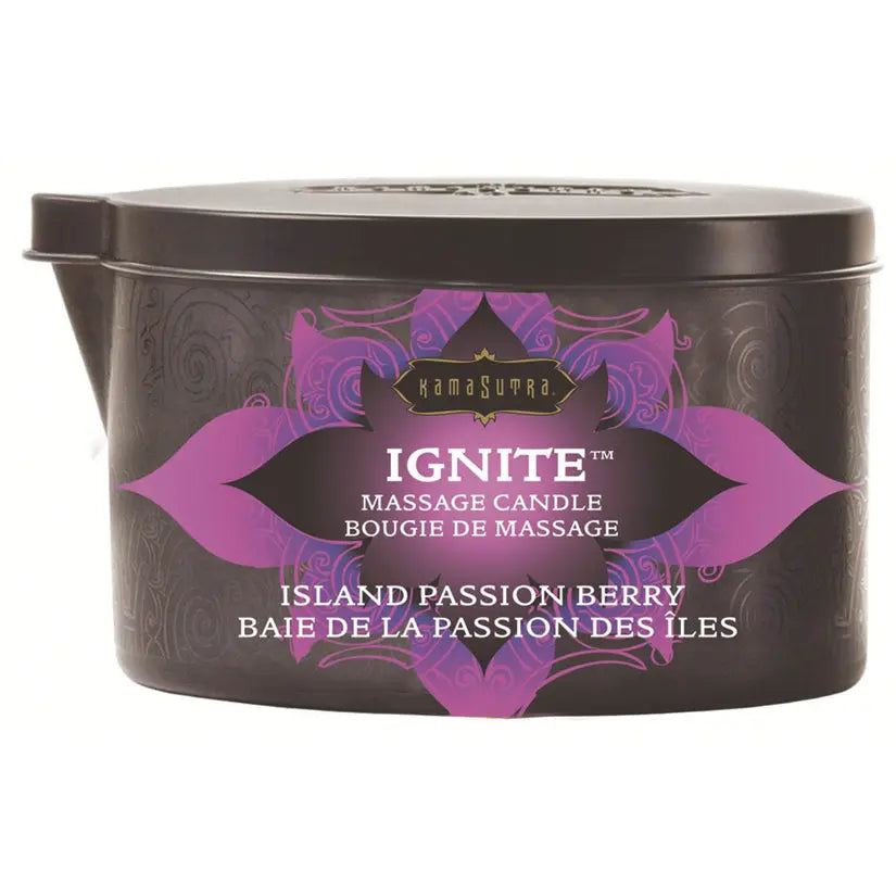Kama Sutra Ignite Massage Candle-Island Passion Berry 6oz My Store