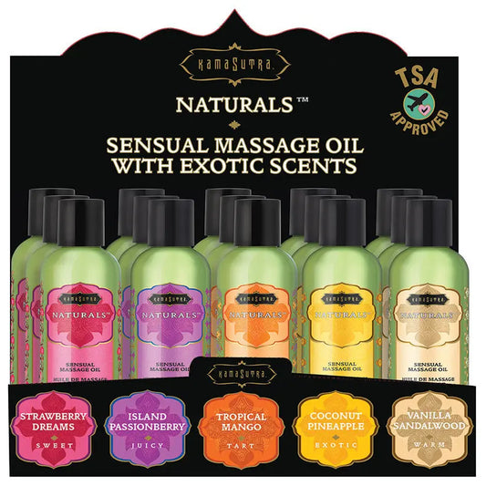 Kama Sutra Naturals Massage Oil 2oz Assorted Prepack My Store