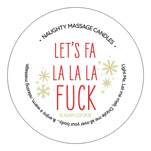 Kama Sutra Naughty Holiday Mini Massage Candle-Let's Fa La La Sugar Cookie 1.7oz My Store