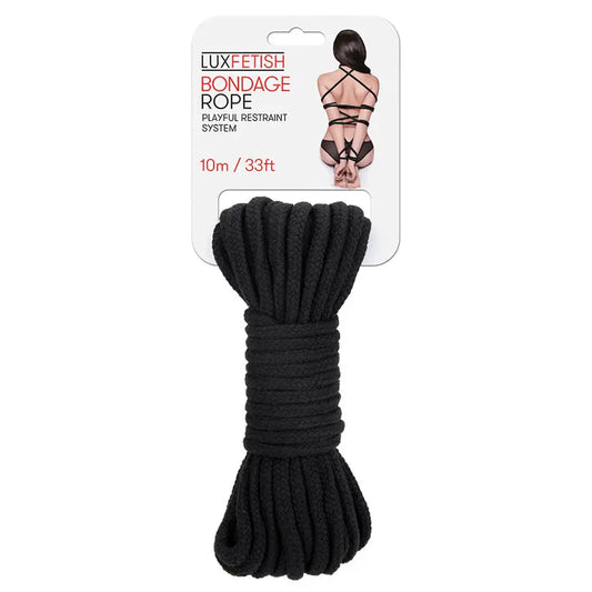 Lux Fetish Bondage Rope 10M Black My Store