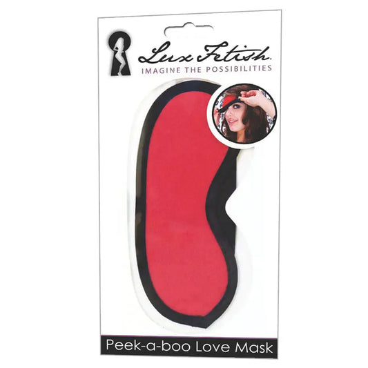 Lux Fetish Peek-A-Boo Love Mask-Red My Store