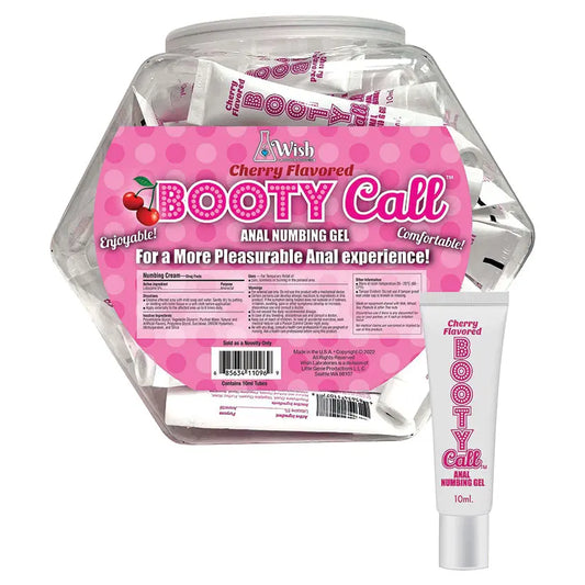 BootyCall Anal Numbing Gel-Cherry 10ml Fishbowl of 65pcs My Store