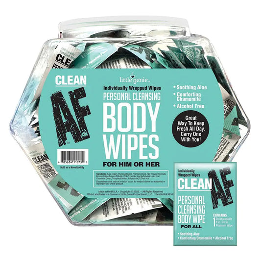 Clean AF Body Wipes Fishbowl of 96pcs My Store