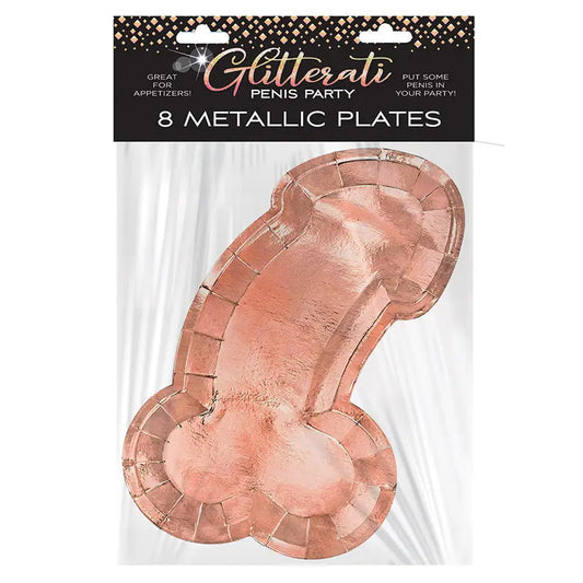 Glitterati Penis Plates-Rose Gold My Store