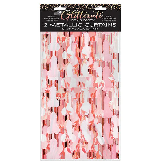 Glitterati Penis Foil Curtain My Store