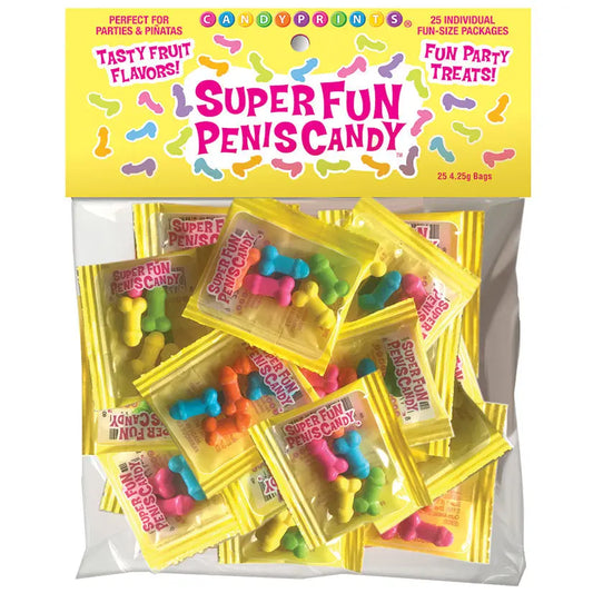 Super Fun Penis Candy Fun Size Individual Packets Bag of 25 My Store
