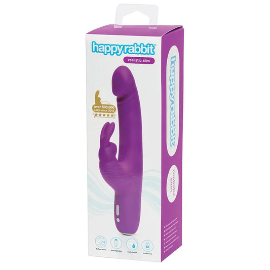 Happy Rabbit Slimline Realistic Purple My Store