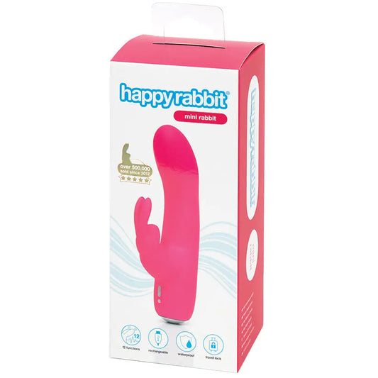 Happy Rabbit Mini Rechargeable Rabbit Vibrator-Pink My Store