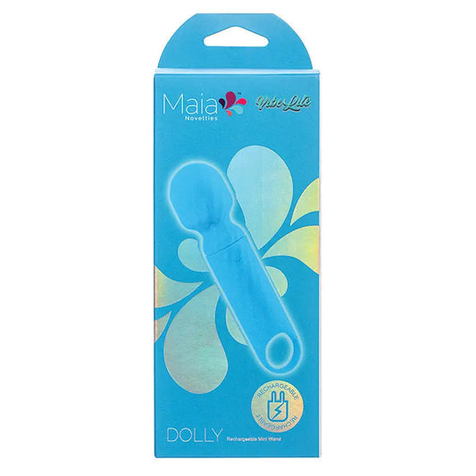 Maia Vibelite Dolly Rechargeable Silicone Mini Wand-Blue My Store