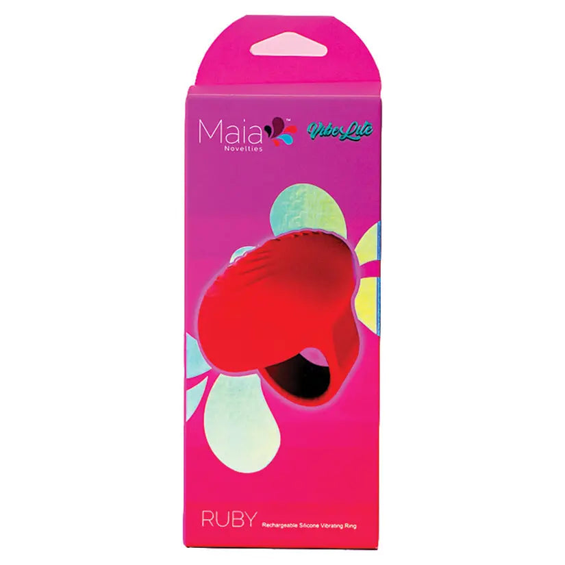 Maia Vibelite Ruby Silicone Vibrating Finger Ring My Store
