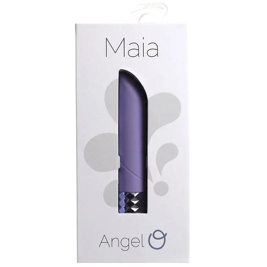 Maia Angel Rechargeable Crystal Gems Bullet-Purple My Store