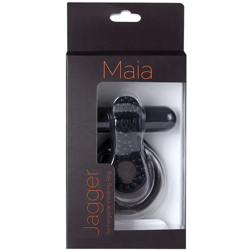 Maia Jagger Vibrating Erection Enhancer-Black My Store