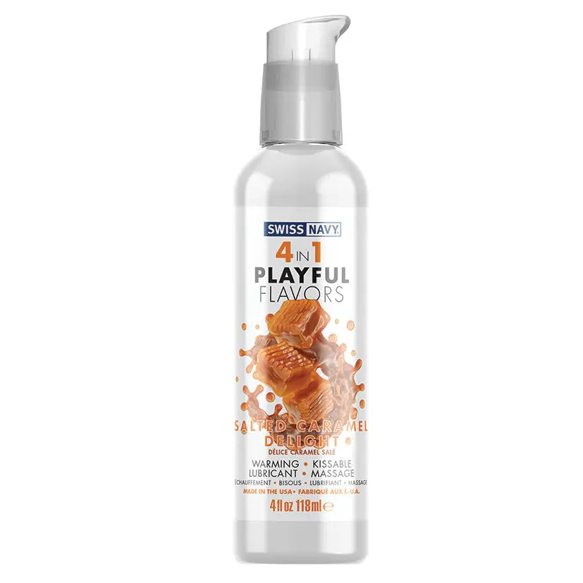 Swiss Navy 4 in 1 Playful Flavors-Salted Caramel 4oz My Store