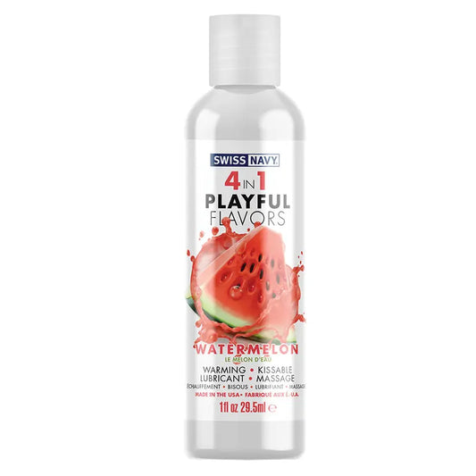 Swiss Navy 4 In 1 Playful Flavors-Watermelon 1oz My Store