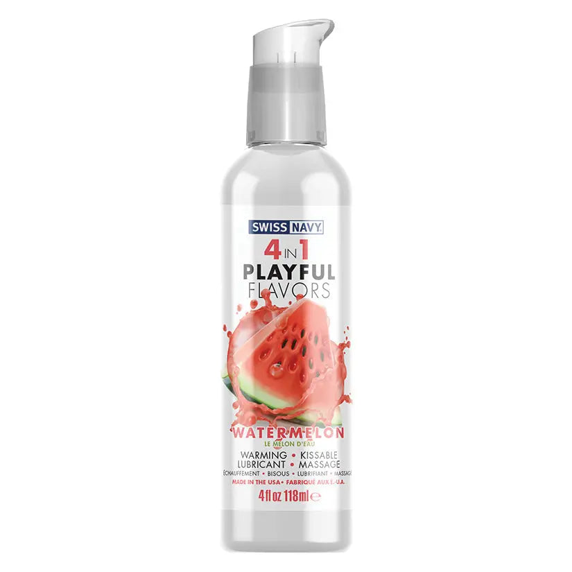 Swiss Navy 4 In 1 Playful Flavors-Watermelon 4oz My Store