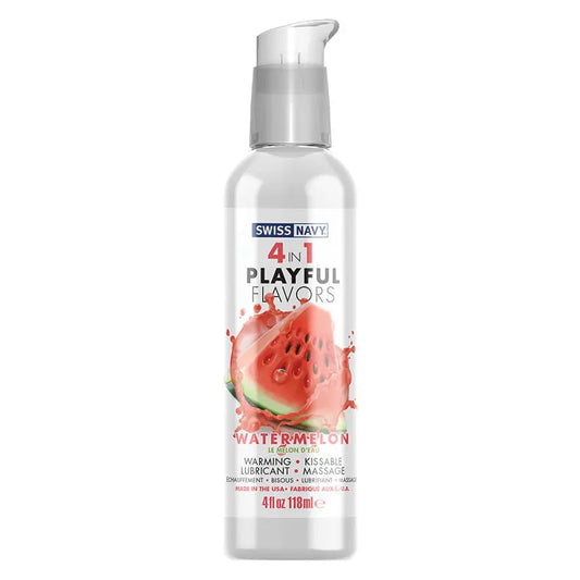 Swiss Navy 4 In 1 Playful Flavors-Watermelon 4oz My Store
