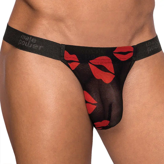 Male Power Kiss Me Micro Thong-Black L/XL-Boxed My Store