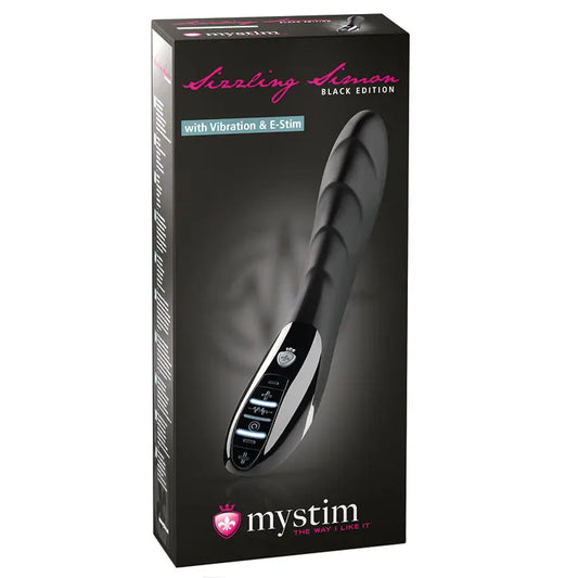 Mystim Sizzling Simon E-Stim Vibrator-Black Edition My Store