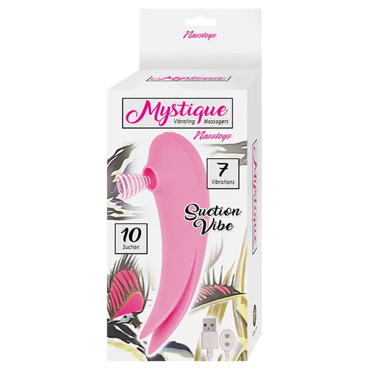 Mystique Vibrating Massager Suction Vibe-Pink My Store