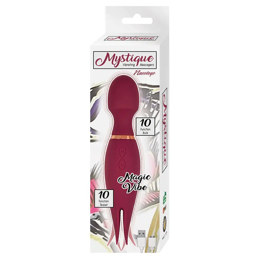 Mystique Vibrating Massagers Magic Wand-Eggplant My Store