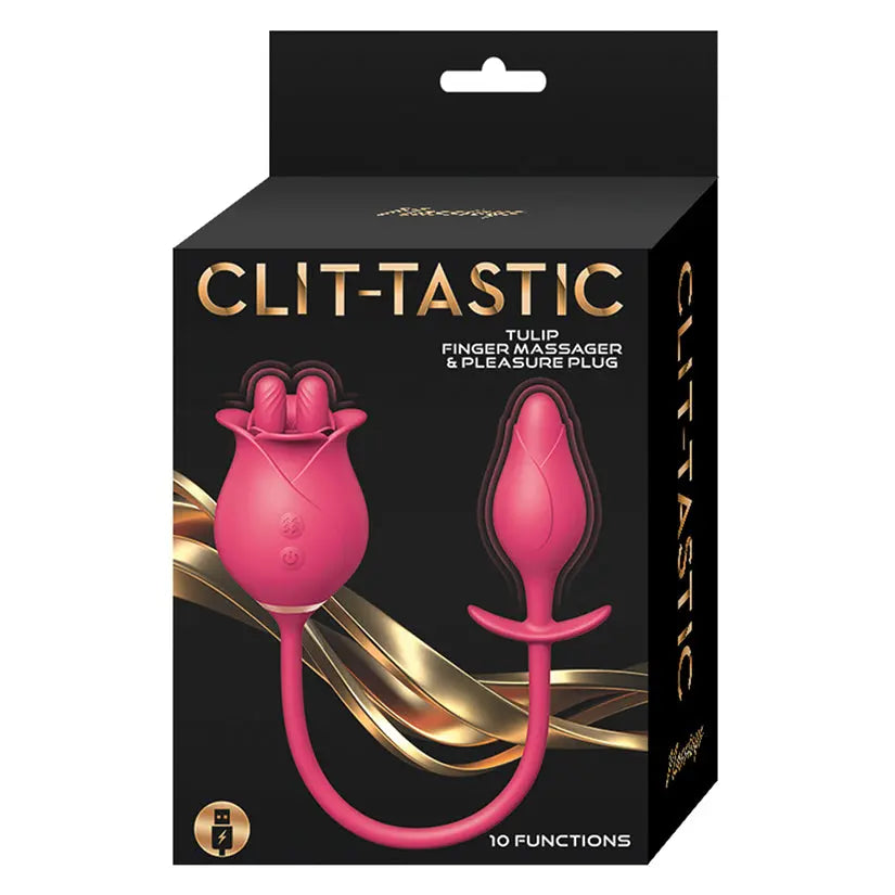 Clit-Tastic Tulip Finger Massager & Pleasure Plug-Red My Store