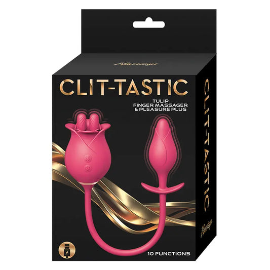 Clit-Tastic Tulip Finger Massager & Pleasure Plug-Red My Store