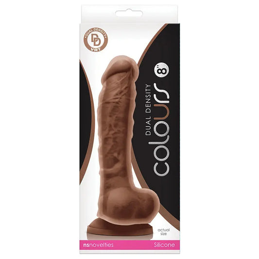 Colours Dual Density Dildo-Brown 8 My Store